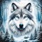 5D Diamond Painting Kit for Adults – Cute Animal Wolf Head Full Round Drill Diamond Art – DIY Gem Dot Craft for Home Wall Decor & Holiday Gift – 11.8 x 11.8 Inch